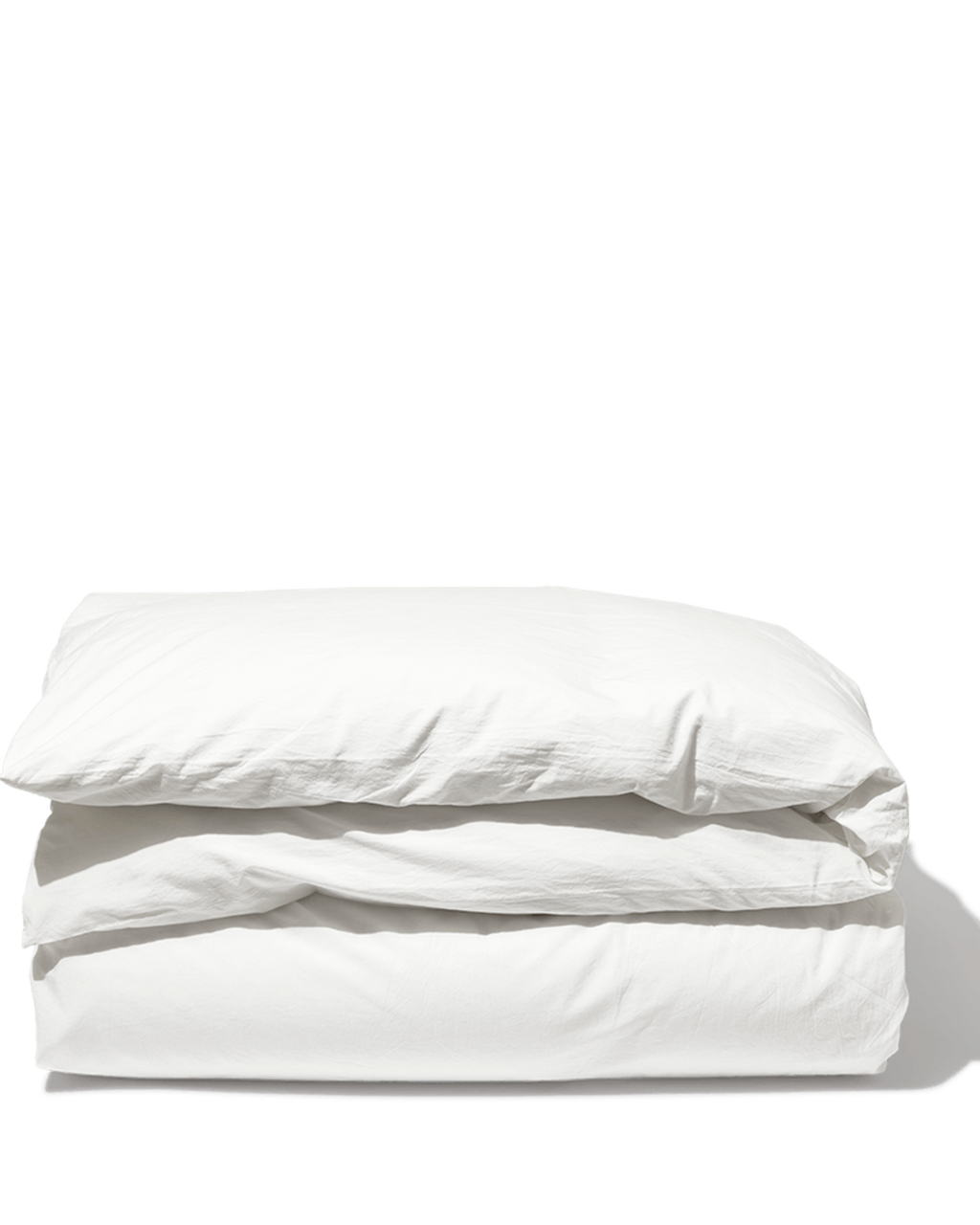 Merci - Housse De Couette En Percale De Coton - Blanc Craie
