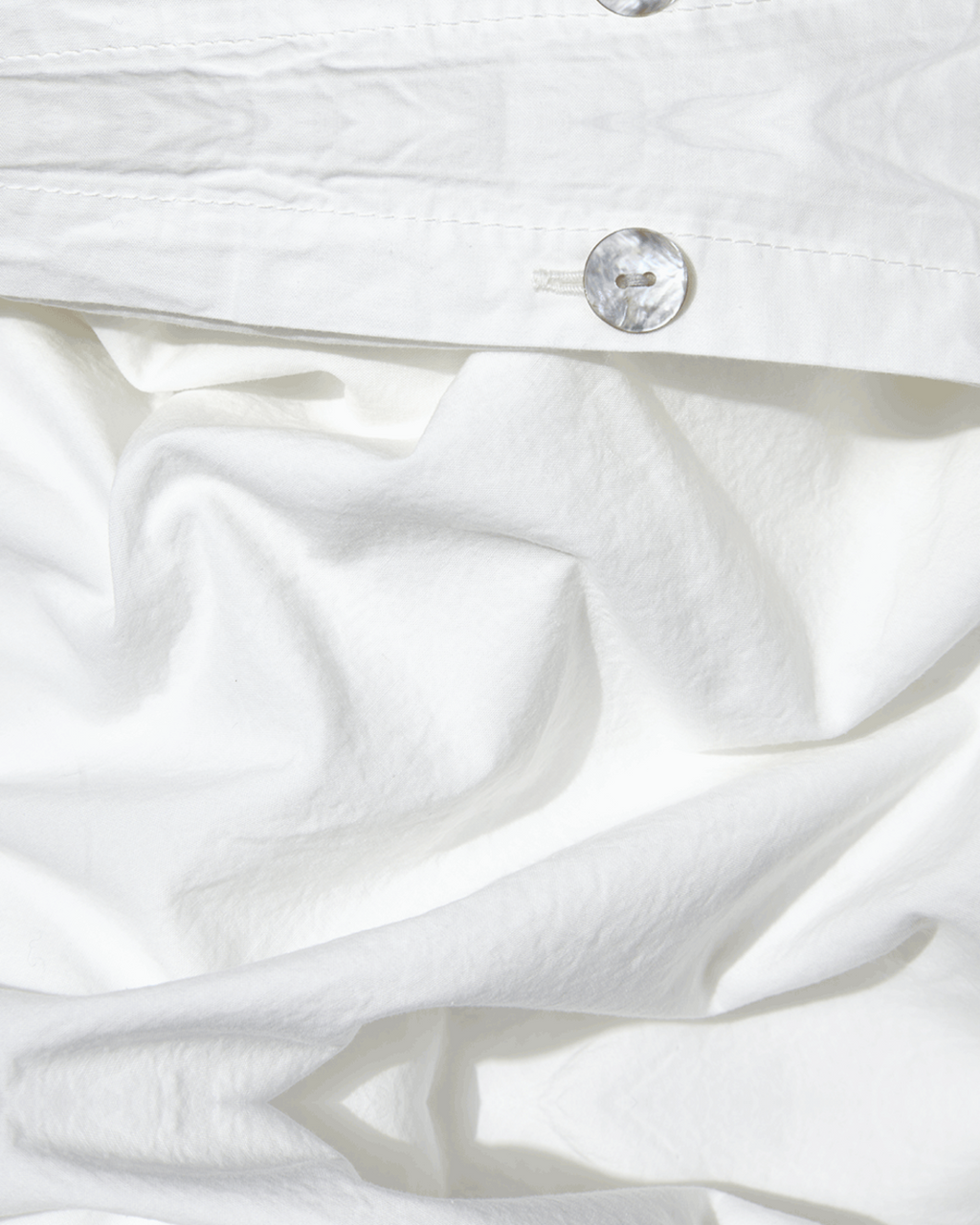 Merci - Housse De Couette En Percale De Coton - Blanc Craie