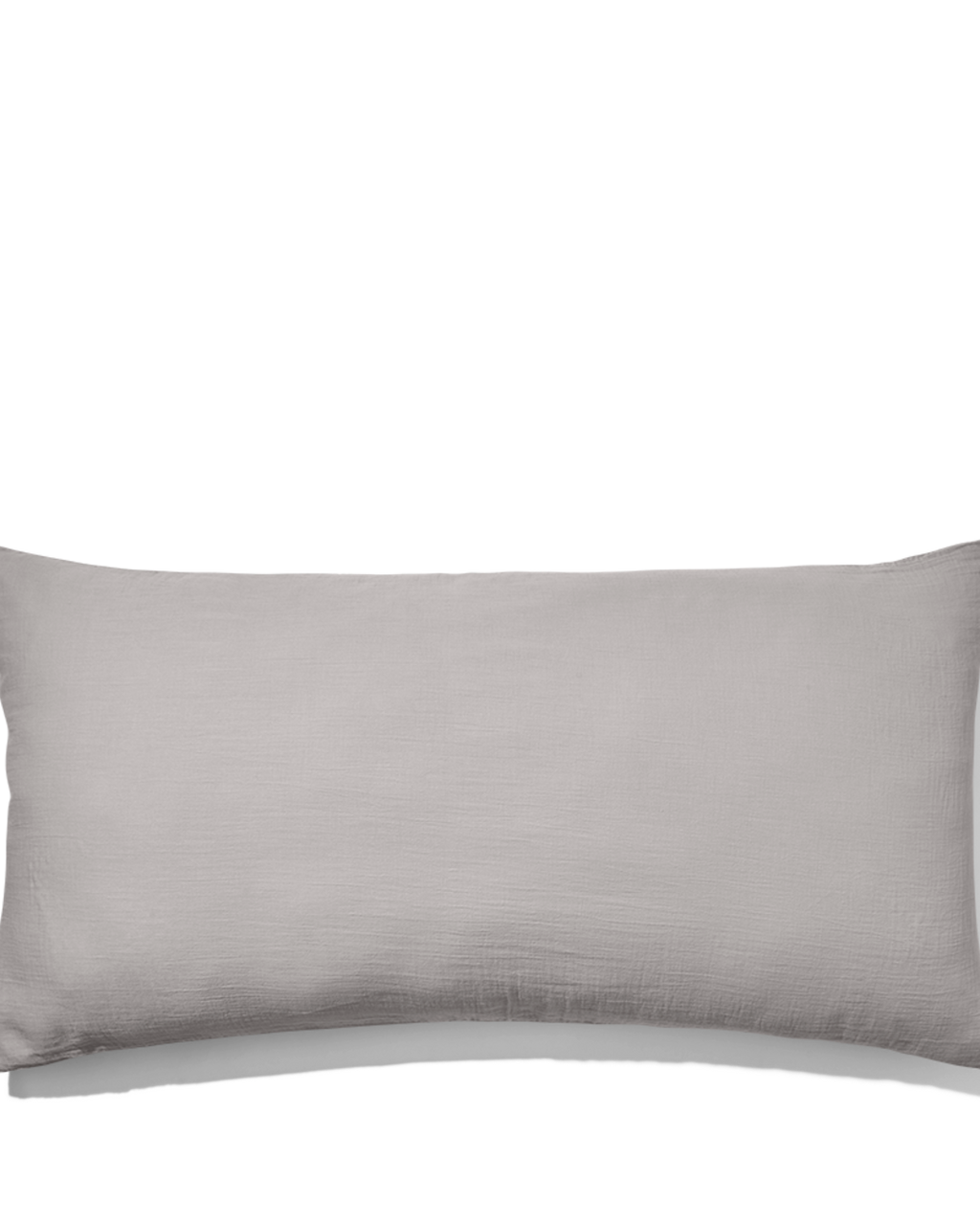 Merci - Cotton gauze rectangle cushion - Paris Grey