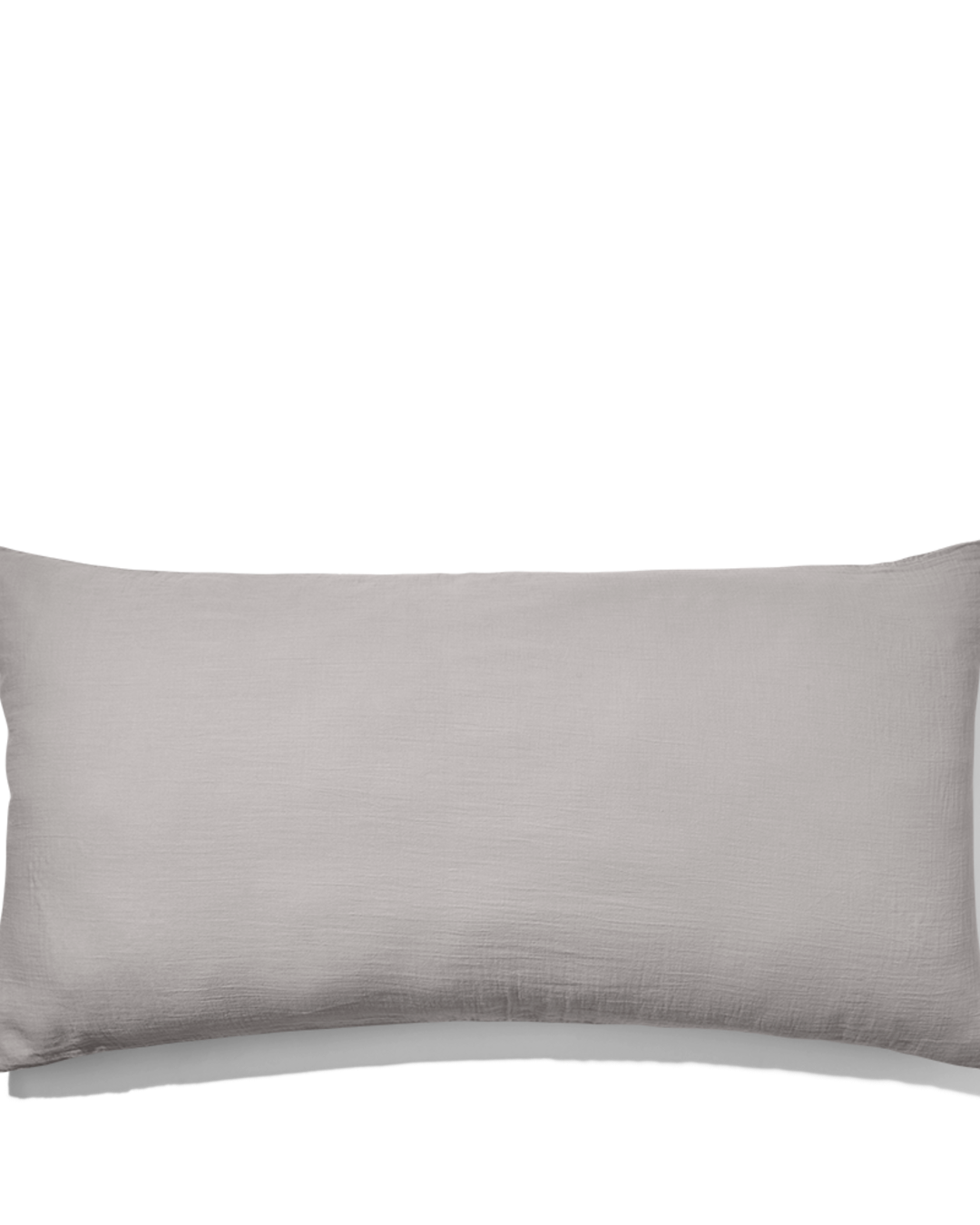 Merci - Cotton gauze rectangle cushion - Paris Grey
