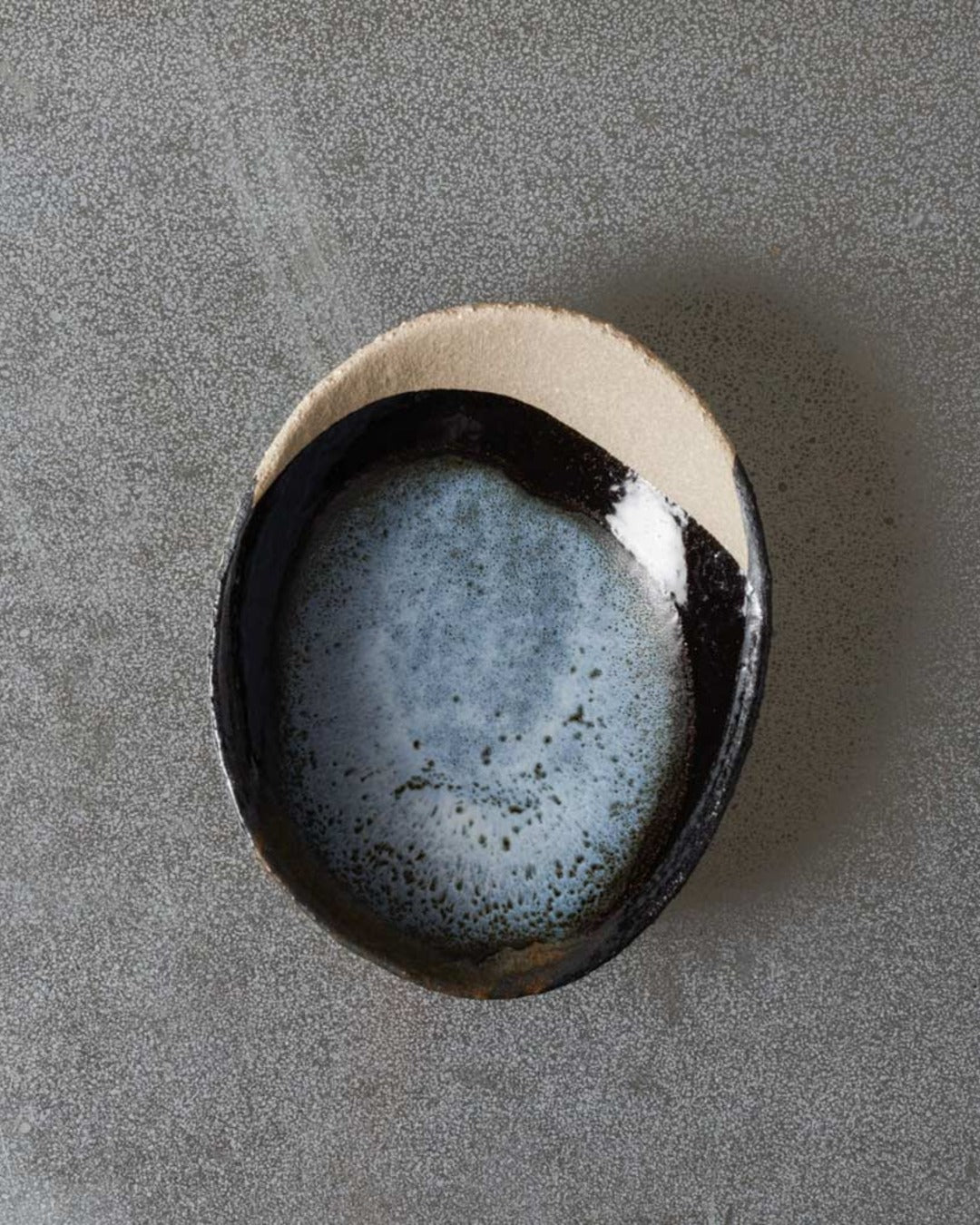 Jars Ceramistes - Coupelle En Grès Émaillé Wabi - Bleu