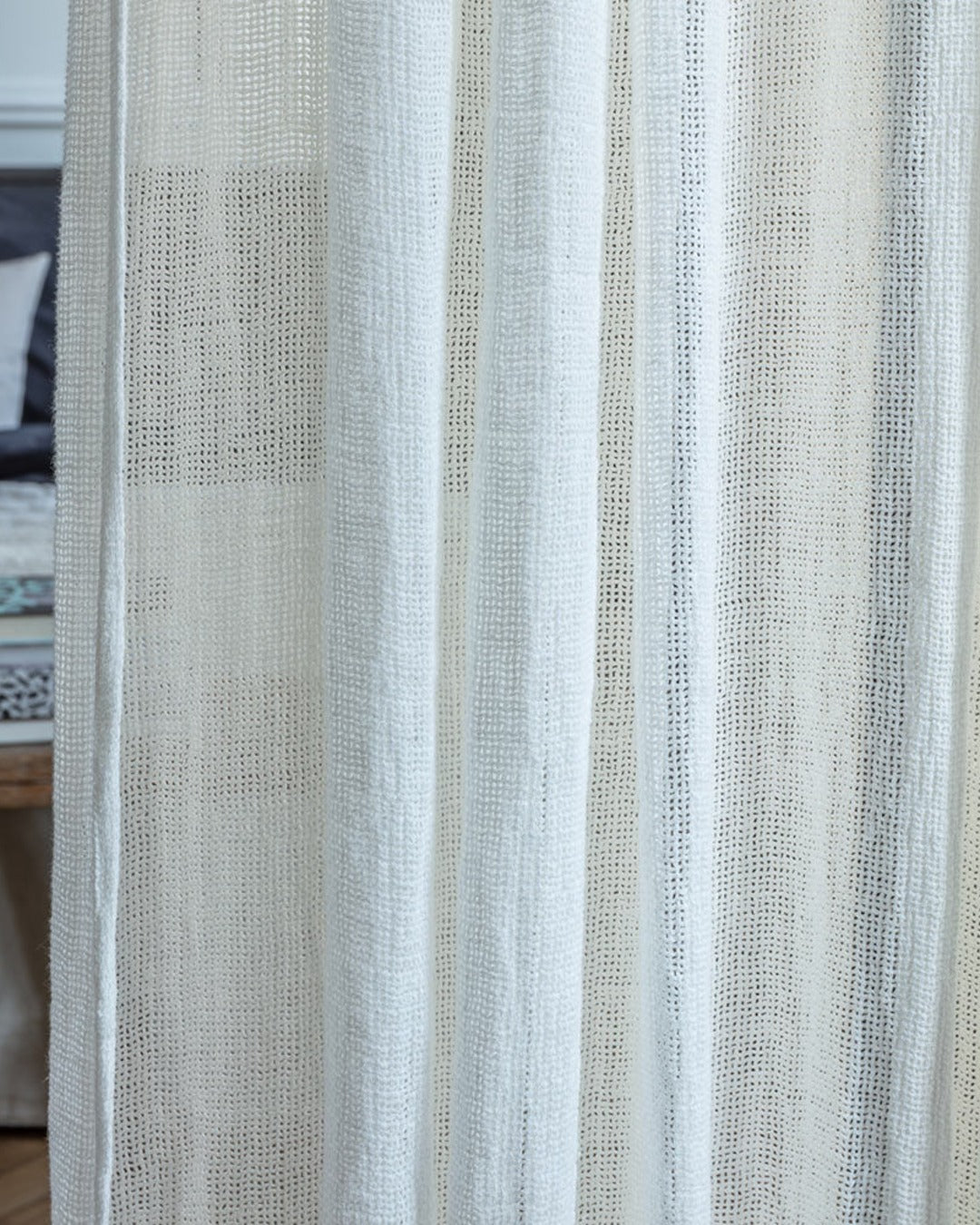 Merci - Woven linen voile - Optical White