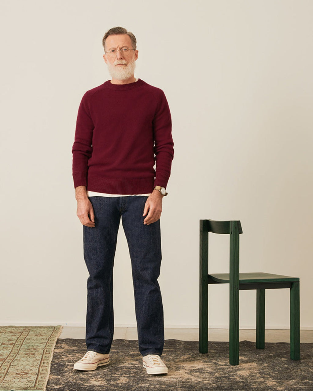 Merci - Pull Boxy En Cachemire - Bordeaux