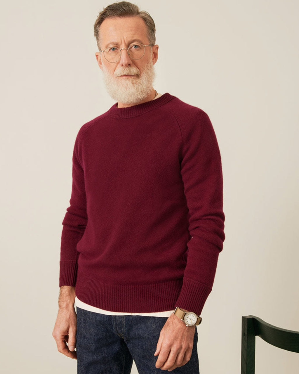 Merci - Pull Boxy En Cachemire - Bordeaux