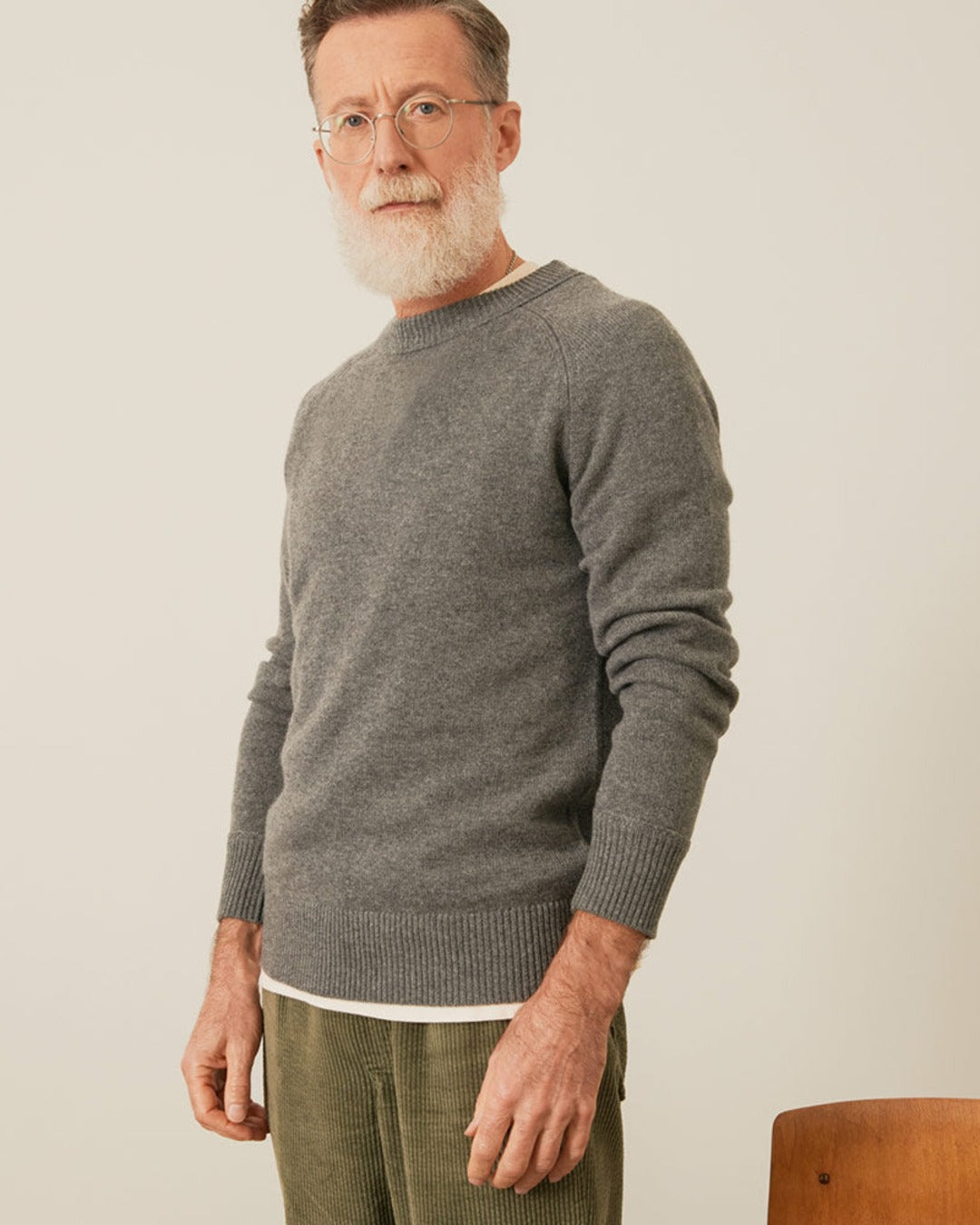 Merci - Boxy Cashmere Sweater - Grey