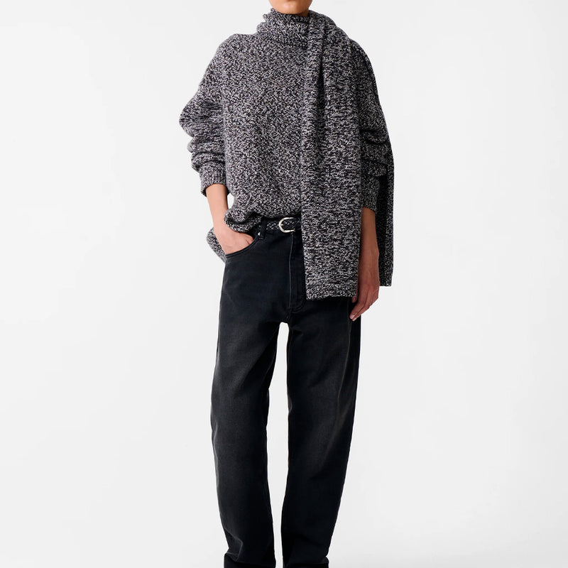 Studio Nicholson - Maille Hemyl - Marine mouliné