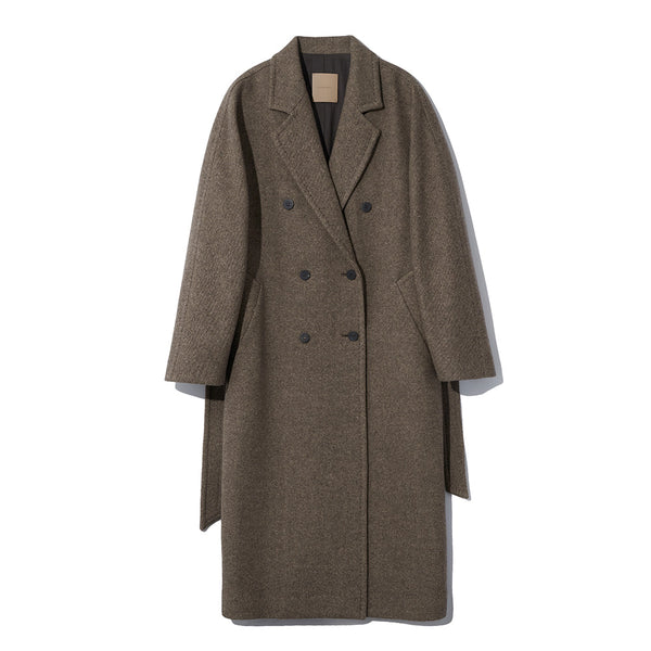 Le 17 septembre - Manteau Double Brested Belted - Marron
