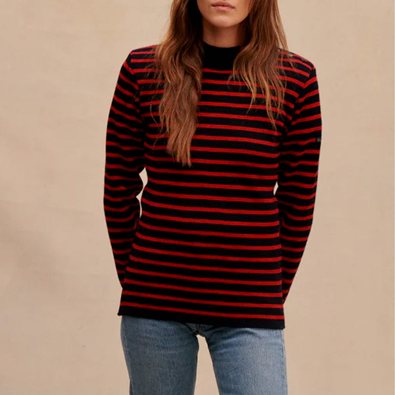Le Minor - Pull Marin - Marine & Rouge
