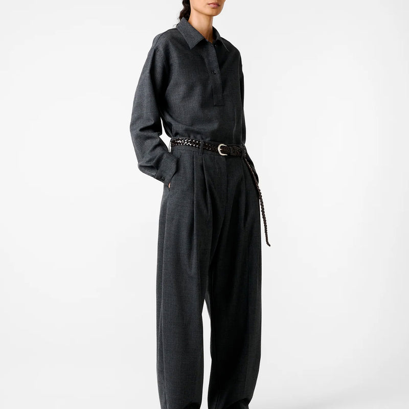 Studio Nicholson - Chemise Pinole - Ardoise Mélangée