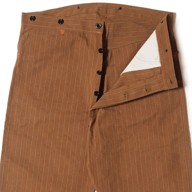 Warehouse & Co - Pantalon 1228 - Marron Rayures Canard