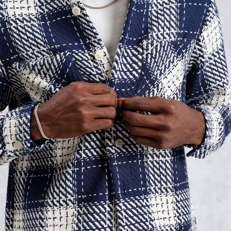 Wax London -  Surchemise Whiting - Marine