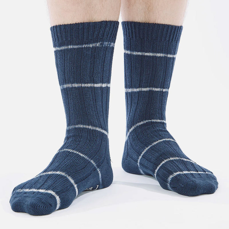 Universal Works - Chaussettes Tye Dye - Marine