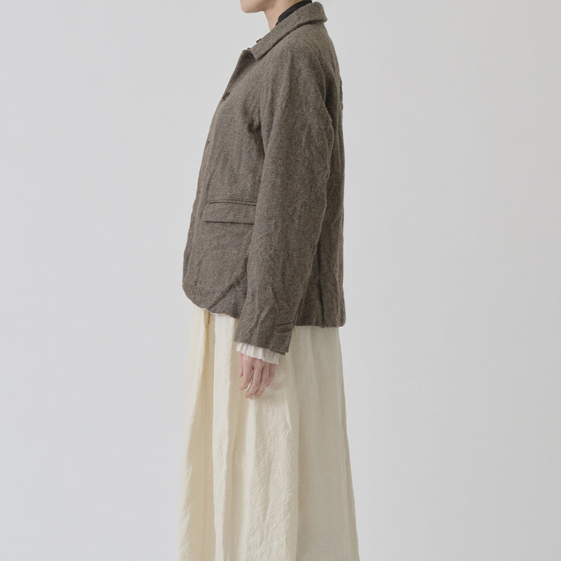 Pas de Calais -  Veste Courte Chevrons - Beige
