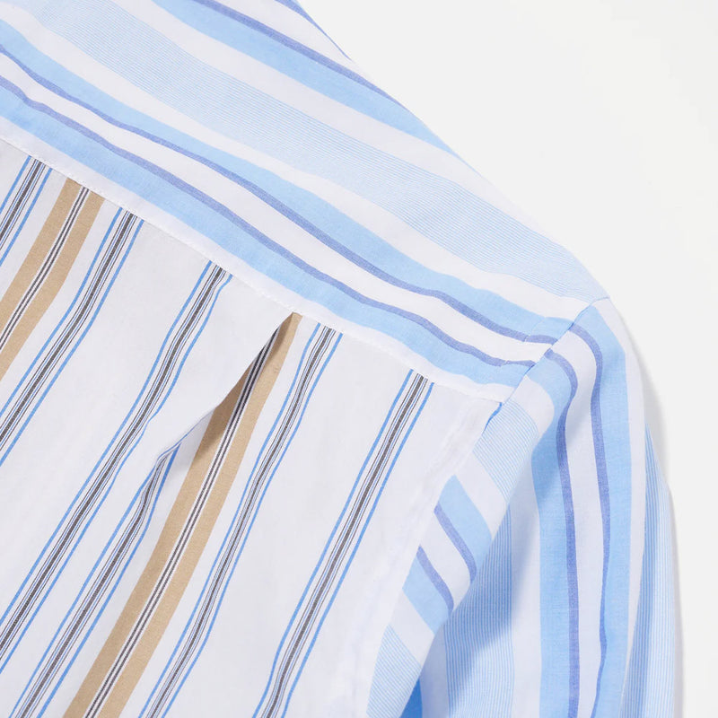 Universal Works - Chemise Panel - Mixed Stripes