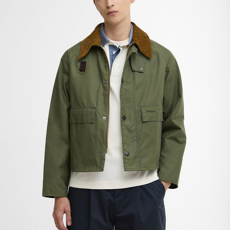 Barbour - Spey Wax Jacket - Light Moss – Merci Paris