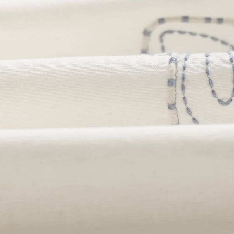 Wax London -  Chemise Didcot - Ecru & Bleu Clair