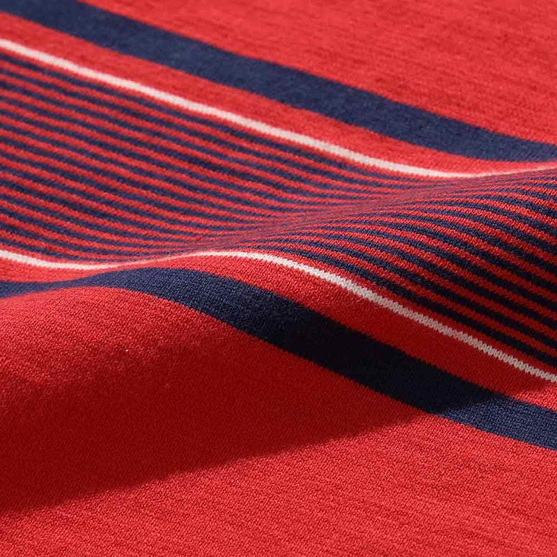 Beams Plus - T-shirt Stripe - Rouge