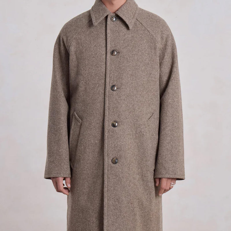 Museum Garments - Manteau Car Coat Raglan - Beige Chiné