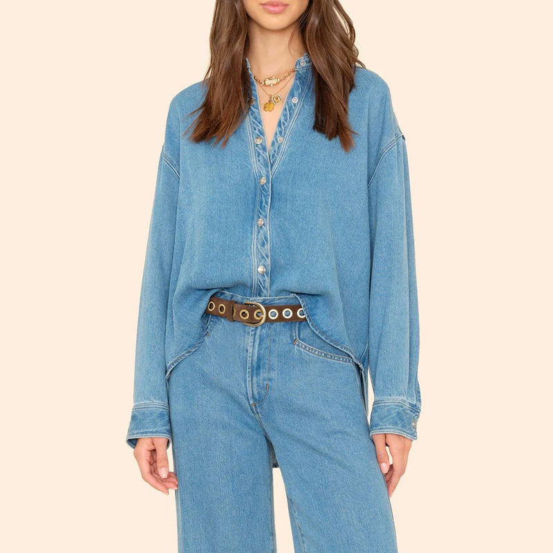 Xirena - Chemise Gia - Bleu Denim