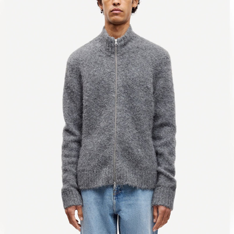 Samsoe Samsoe - Cardigan Zip Sajean - Iron Gate