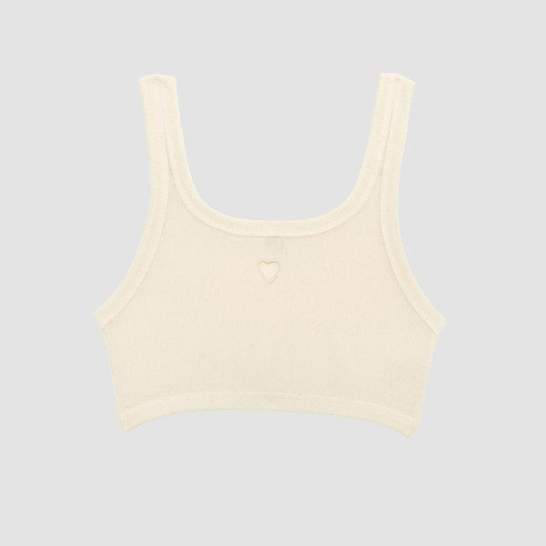 Baserange - Bralette Heart - Blanc