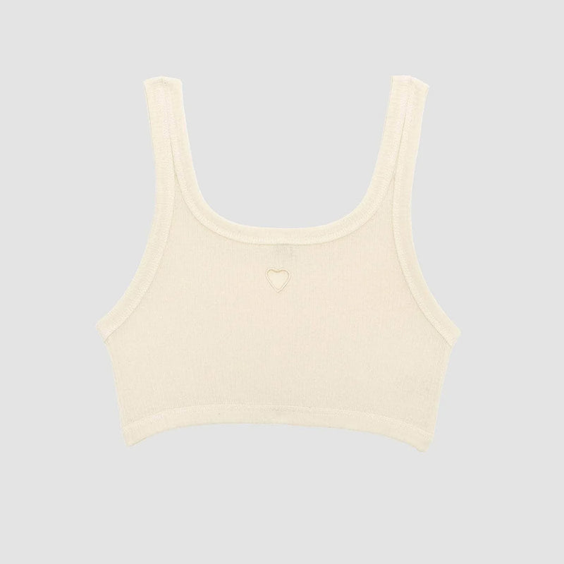 Baserange - Bralette Heart - Blanc