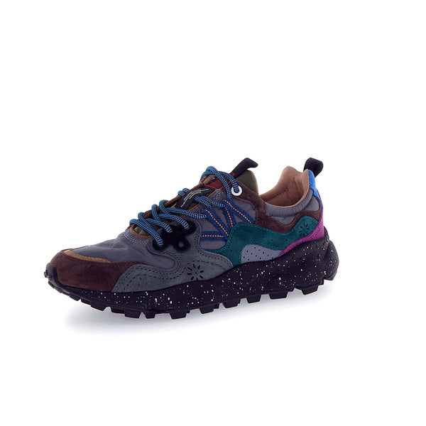 Flower Mountain - Baskets Yamano3 Uni Suede Nylon - Noir grisé
