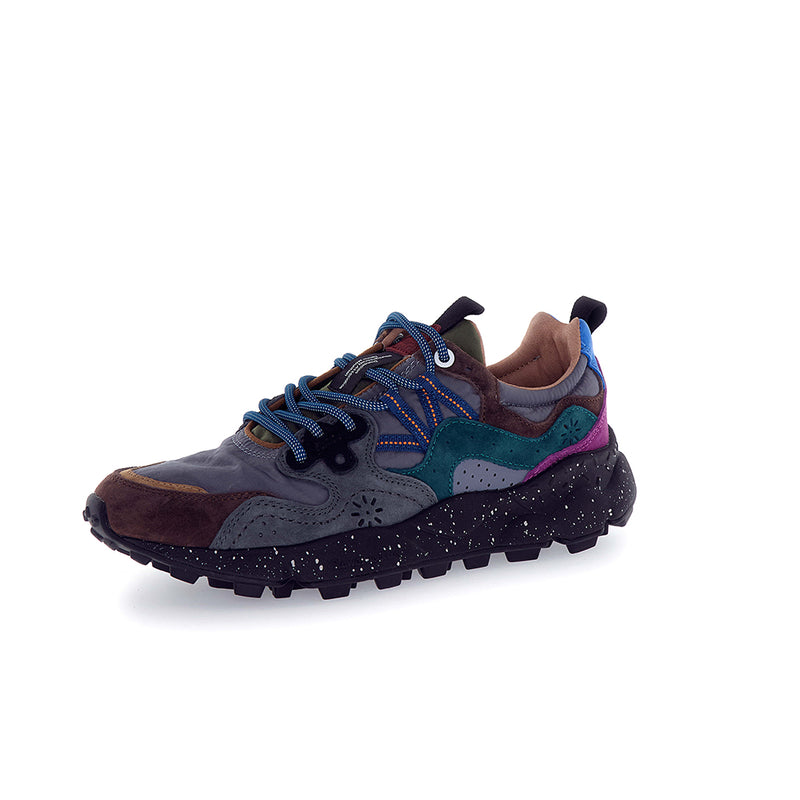 Flower Mountain - Baskets Yamano3 Uni Suede Nylon - Noir grisé