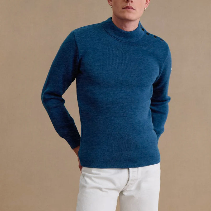 Le Minor - Pull Marin - Bleu Denim