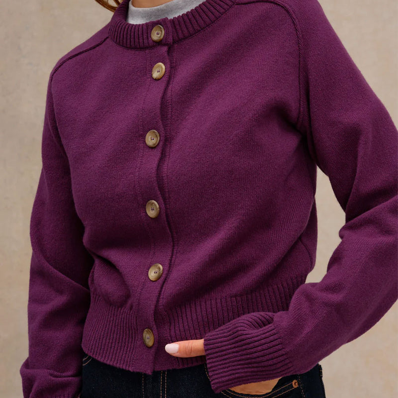 Le Minor - Cardigan - Prune