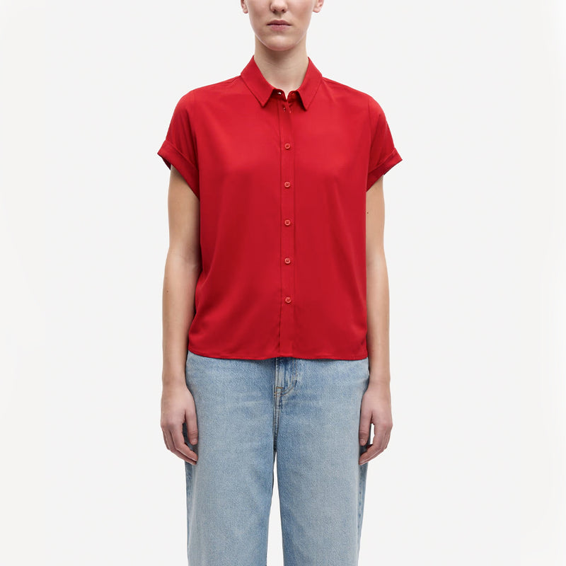 Samsoe Samsoe - Chemise Majan  - Haute Red