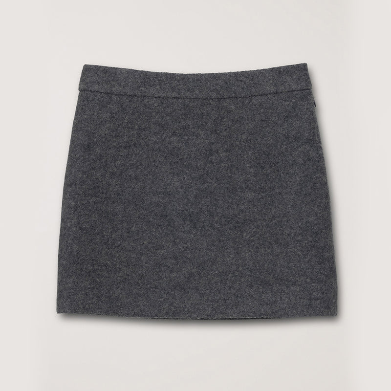 Dunst - Mini jupe en laine - Gris
