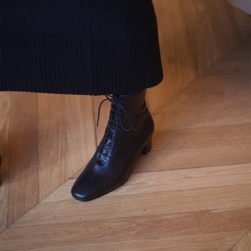 Anne Thomas - Bottes Pavlova - Noir Calf