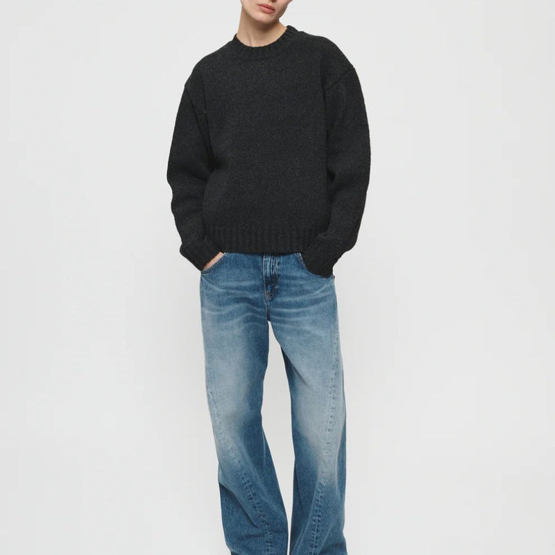 6397 - Pull col rond haut - Natural