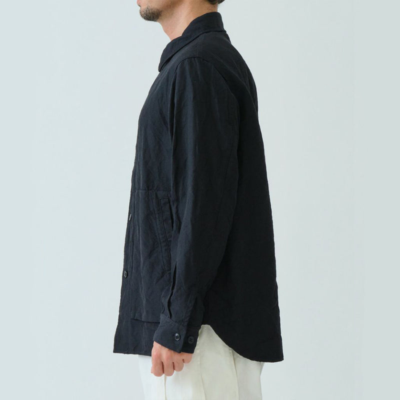 Sage de Cret - Veste Chemise Oxford - Marine
