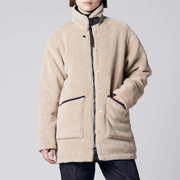 Taion - Veste militaire reversible en duvet - Chocolat beige