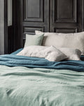 Merci - Rectangular cushion in washed linen - Stone
