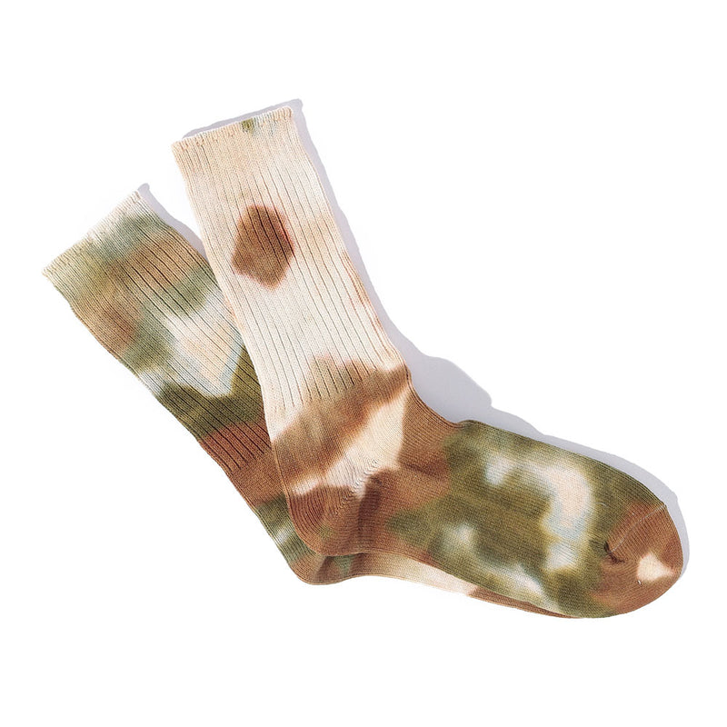 Anonymous ISM - Chaussettes Tie & Dye - Marron