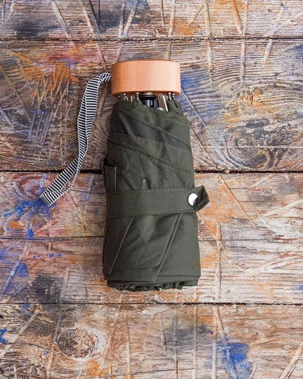 Anatole - Small wooden umbrella - Khaki
