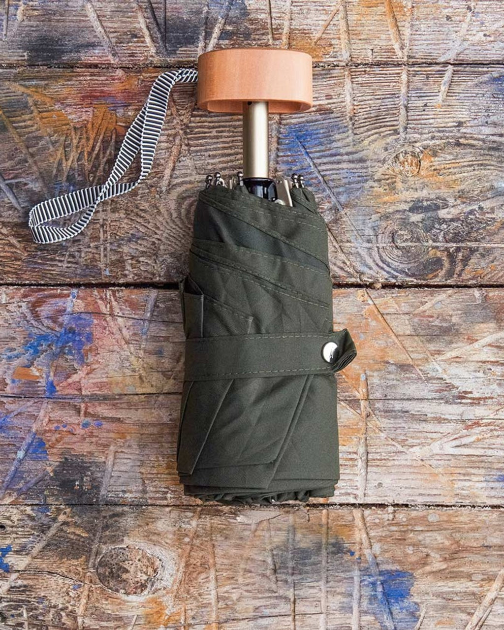 Anatole - Small wooden umbrella - Khaki