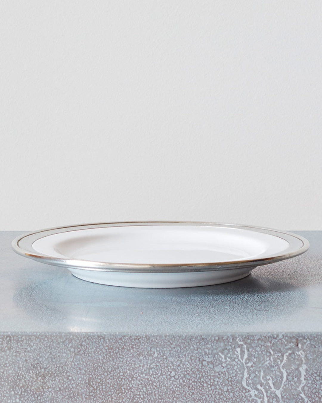 Cosi Tabellini - Ceramic and pewter dessert plate