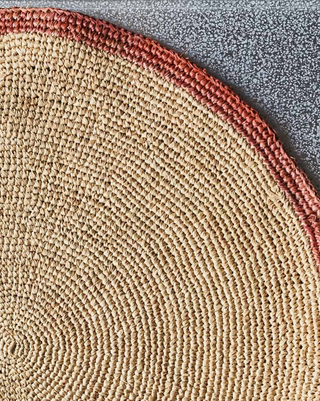 Domoina - Set De Table En Raphia - Naturel