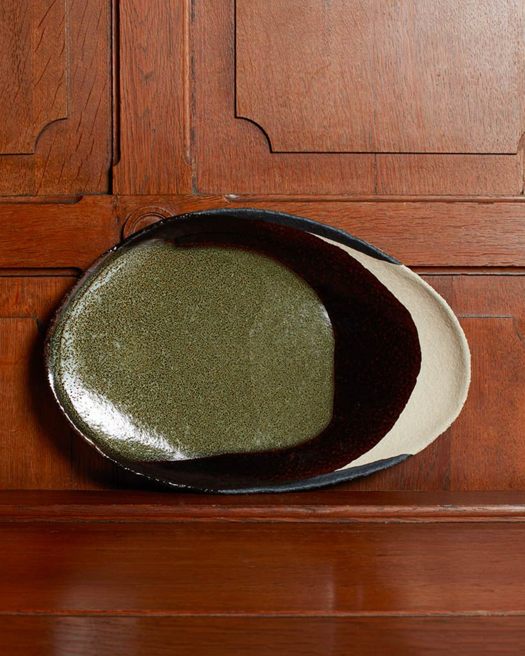 Jars Ceramistes - Plat En Grès Émaillé Wabi - Seidou Kaki