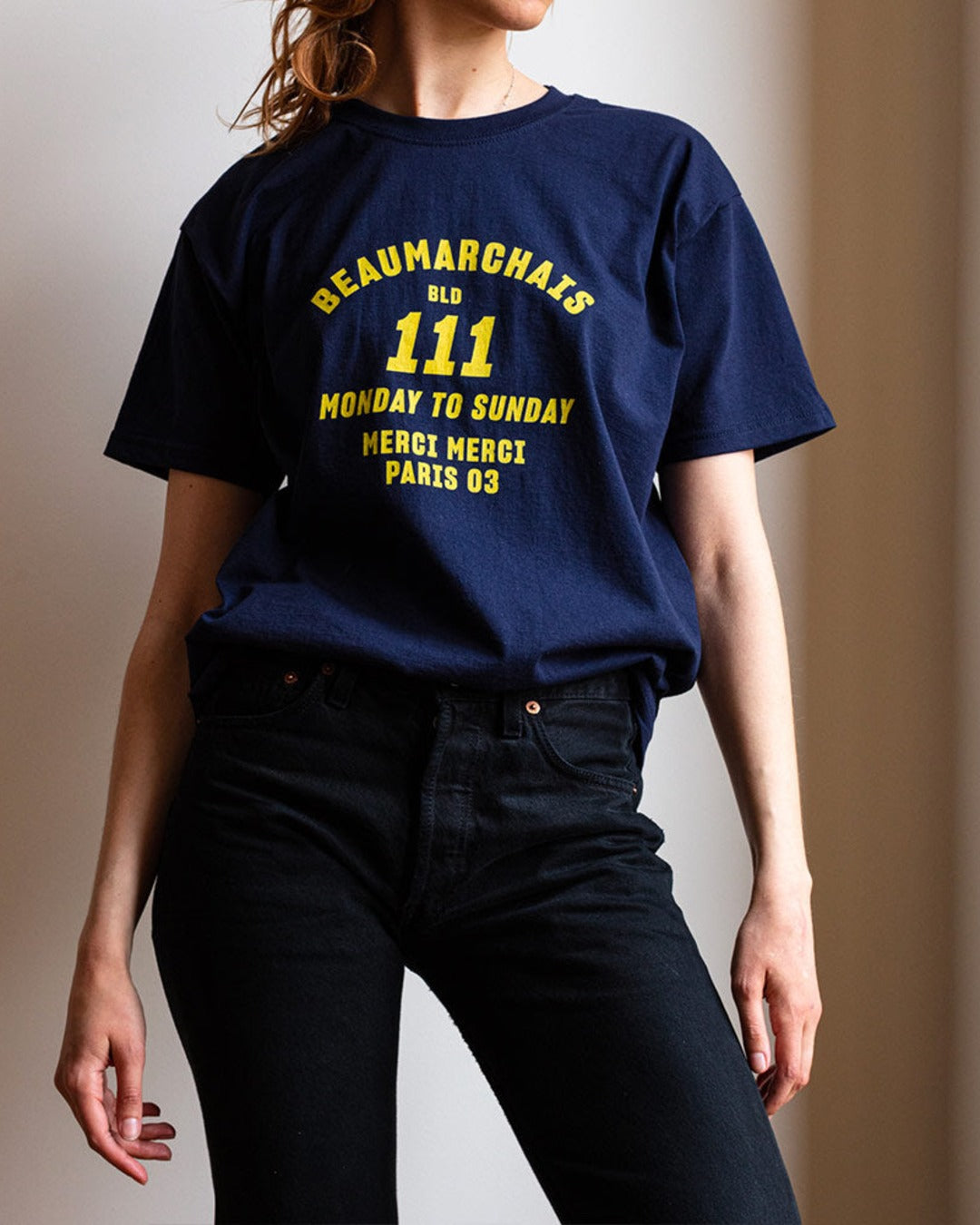 Merci  - T-shirt unisexe - Beaumarchais Marine