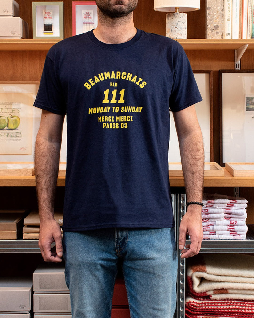 Merci  - T-shirt unisexe - Beaumarchais Marine