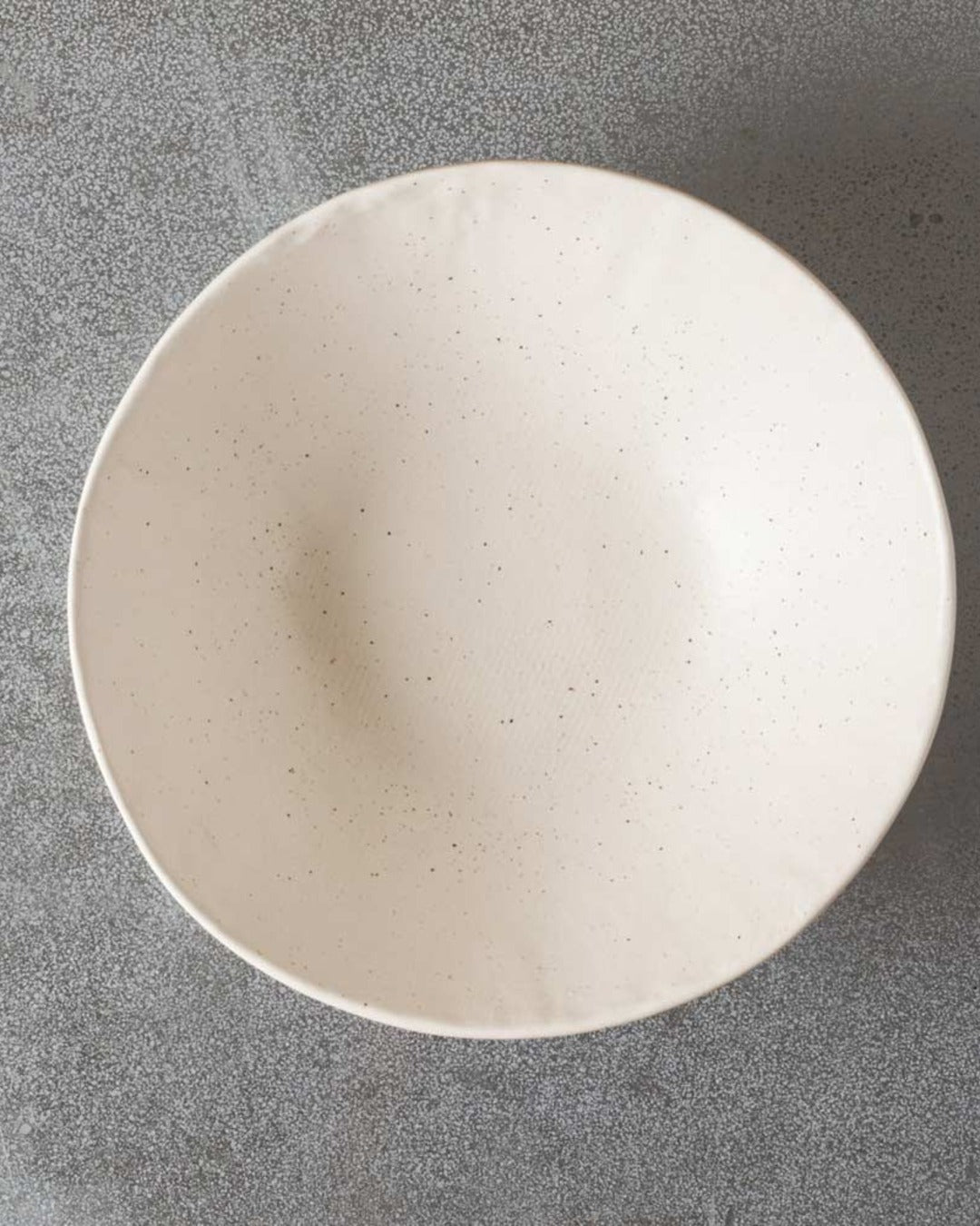 Mos - Assiette Creuse En Grès - Crème