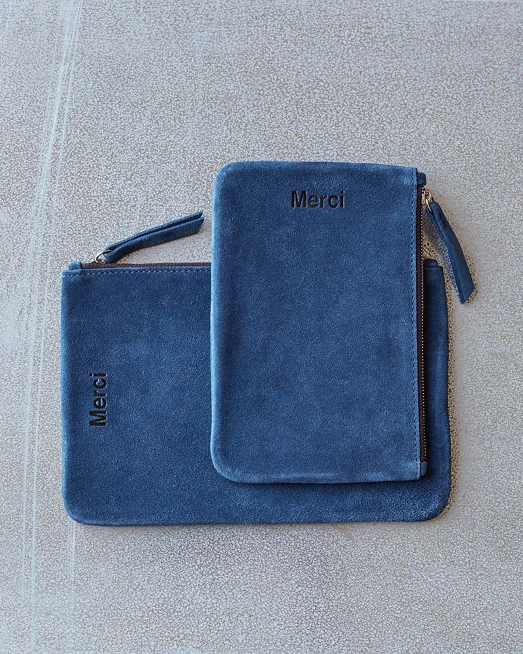 Merci - suede leather pouch - Oceania