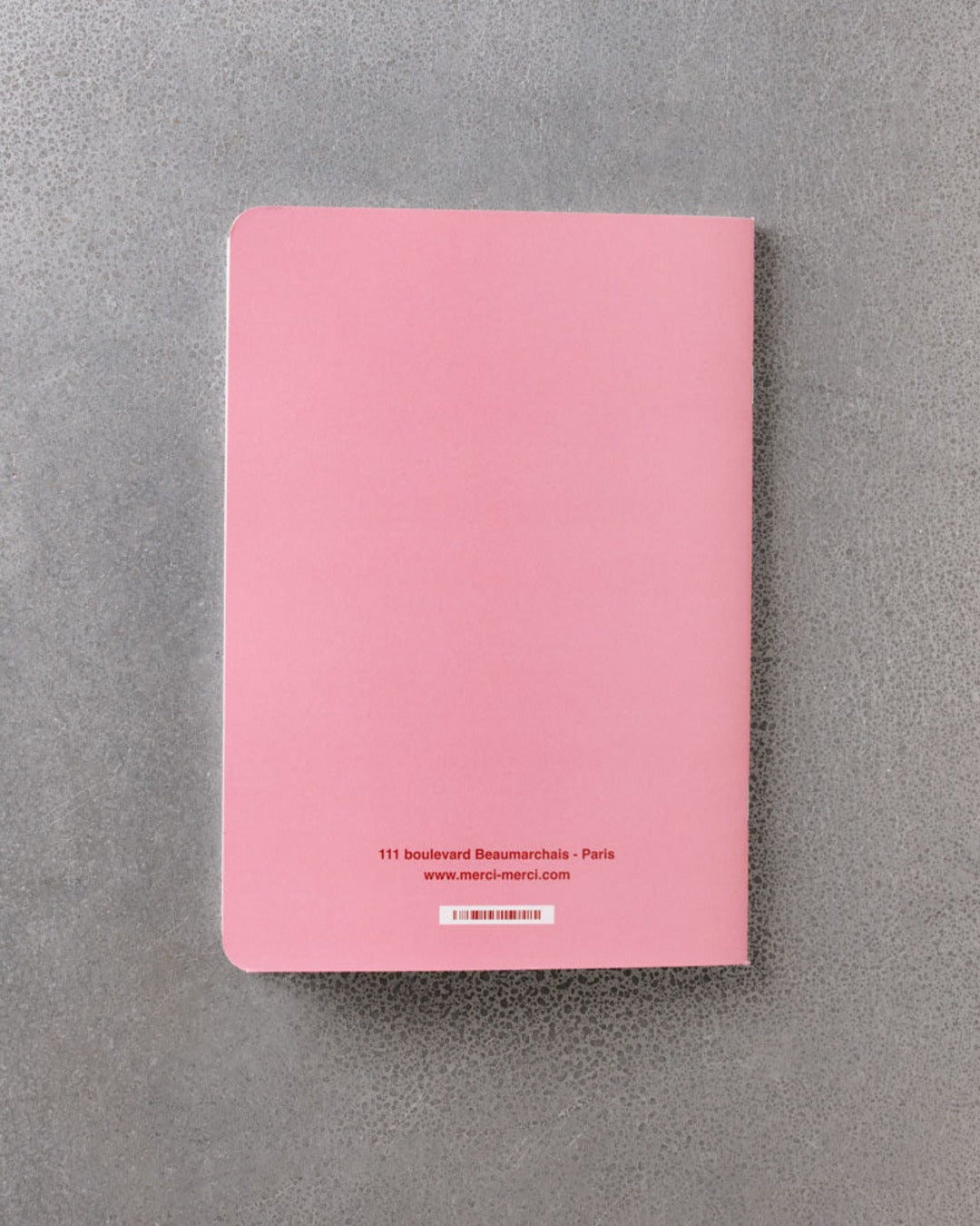 Merci - Notebook - Pale Pink & Red