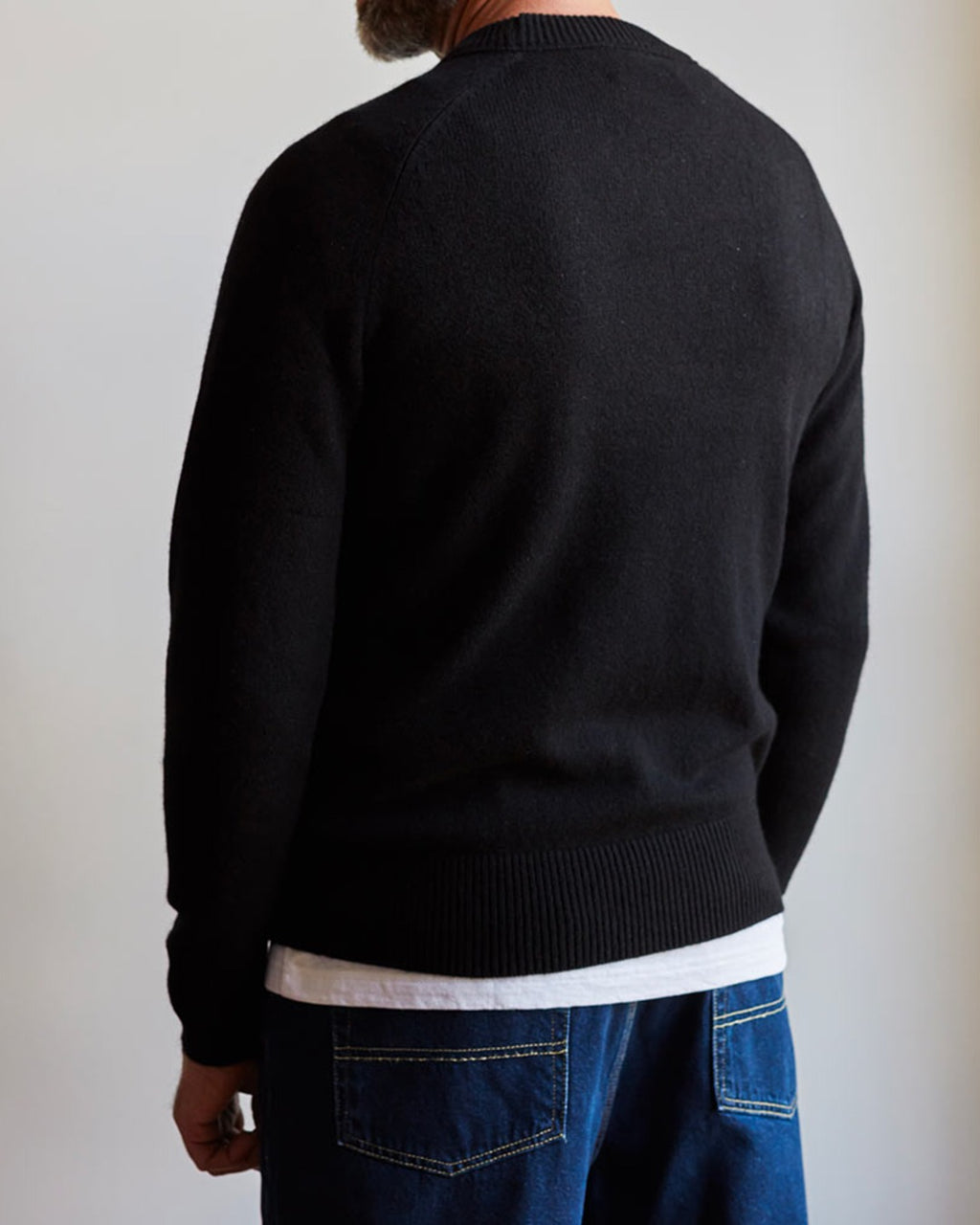 Merci - cashmere Sweat Man jumper - Black