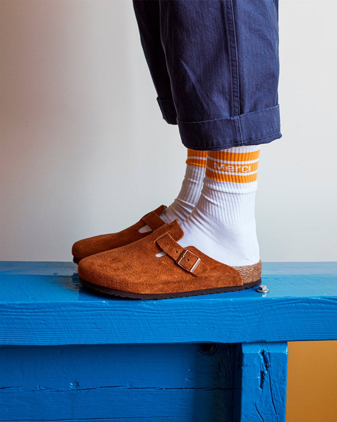 Merci - cotton socks - Yellow Cityse